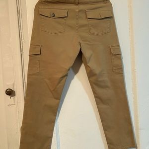 Talbots cargo pants, tan, size 8.